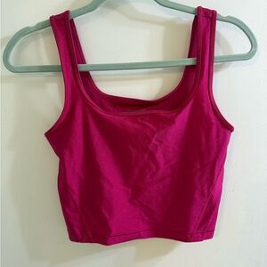 Athleta square neck tank cropped